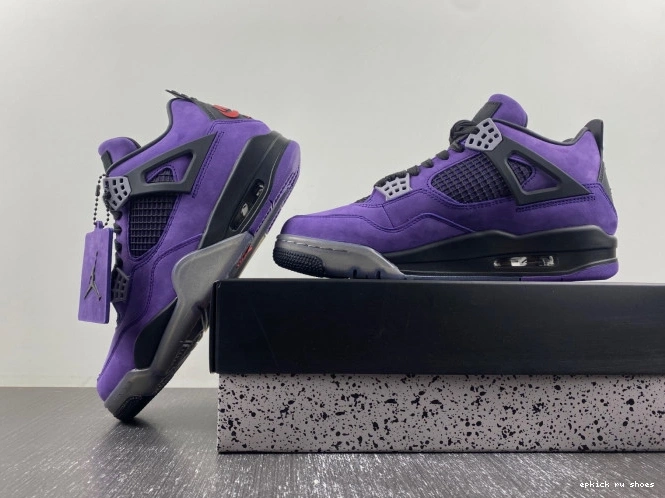 Rep Scott Purple x 4 Suede Air Travis Jordan 0630